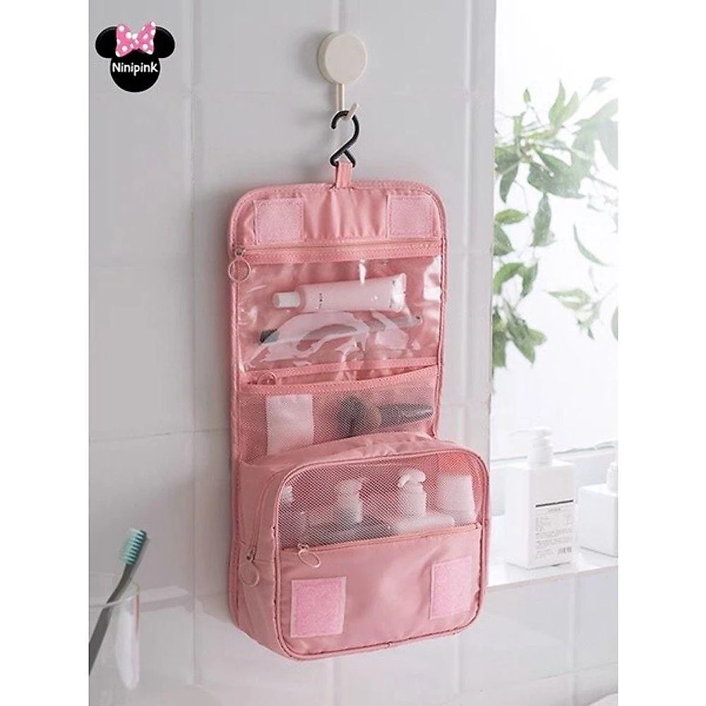 Necessaire de Viagem OEM em Náilon e Poliéster 22x25x10cm Adulto