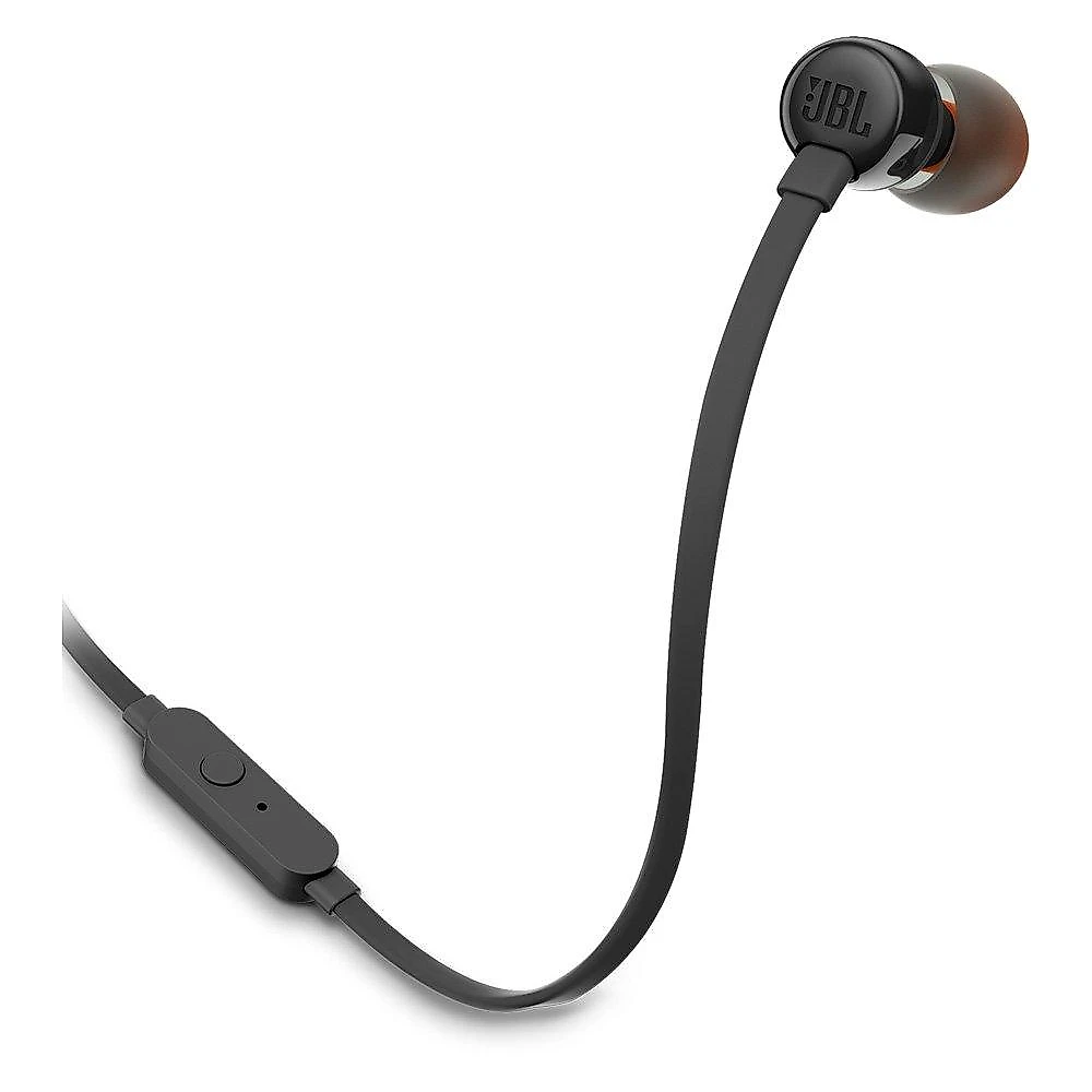 Fone de Ouvido Intra-auricular JBL Tune 110, com Fio, com Microfone, Preto - JBLT110BLKE