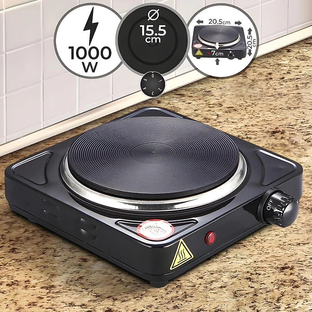 Fogareiro Elétrico Cooktop Clink 1 Boca Portátil Ferro Fundido com Temperatura