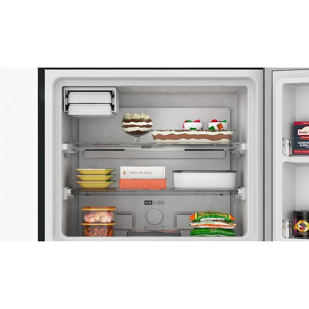 Geladeira Frost Free Duplex Brastemp Eclipse Collection A+++ 463L Black Inox Fresh Box e Cold Room BRM55FE 127V