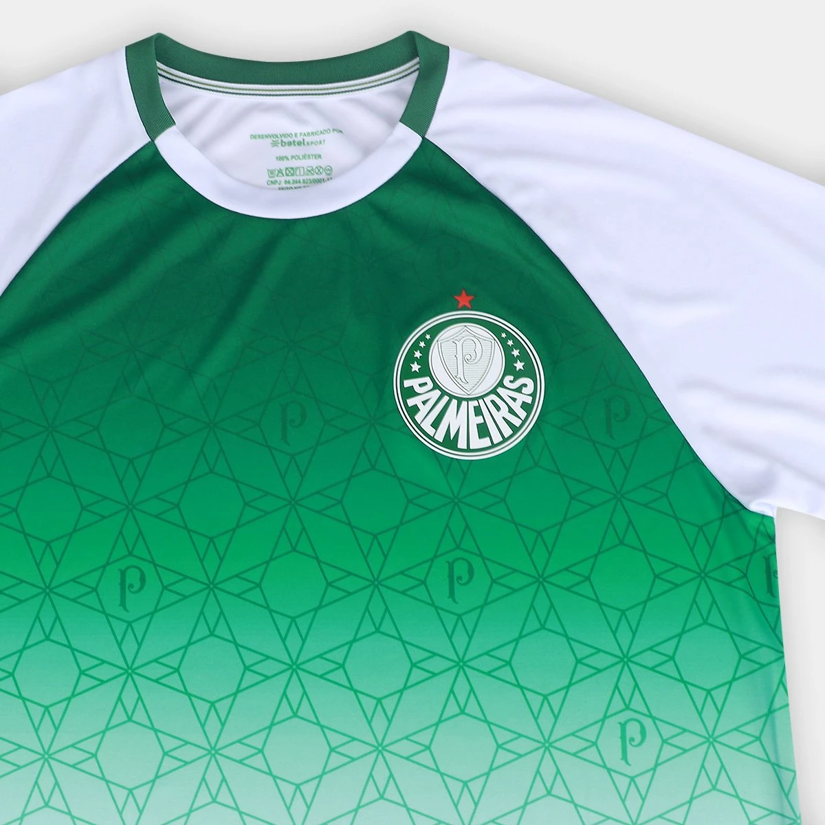 Miniatura Camisa Palmeiras Away III Masculina Verde+Branco - G
