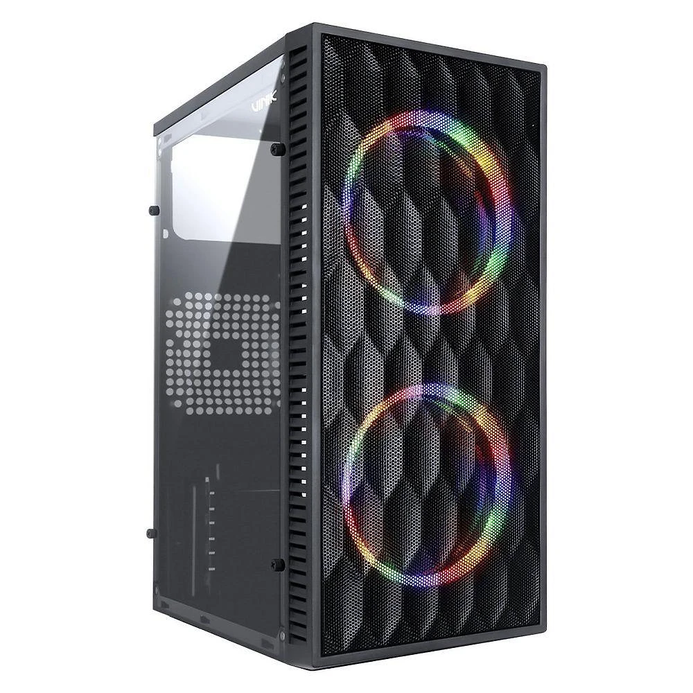 Gabinete Gamer Wave Mid Tower Micro ATX Mini ITX Acrílico Preto Vinik