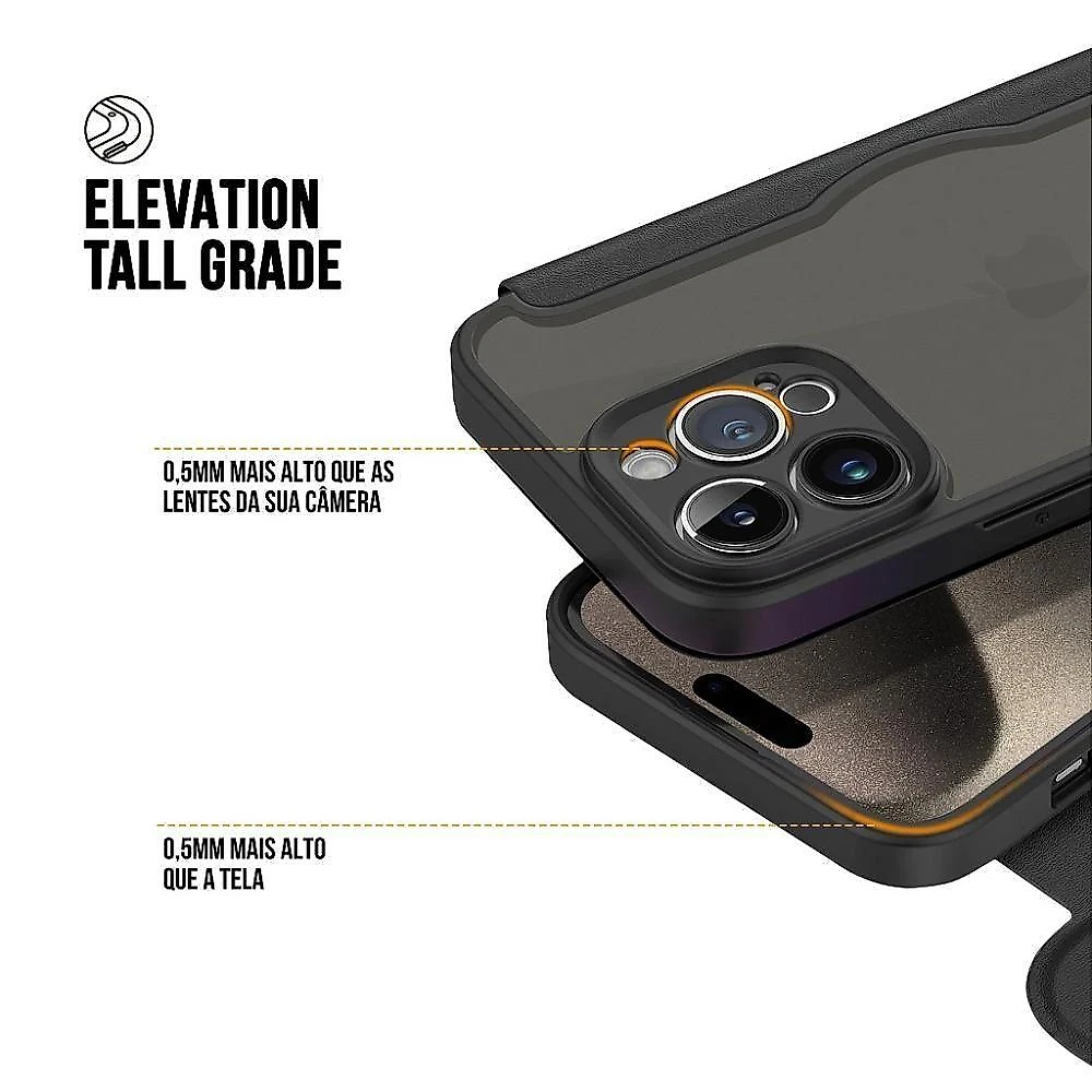 Capa Para Iphone 15 Pro - Carteira Dual - Gshield