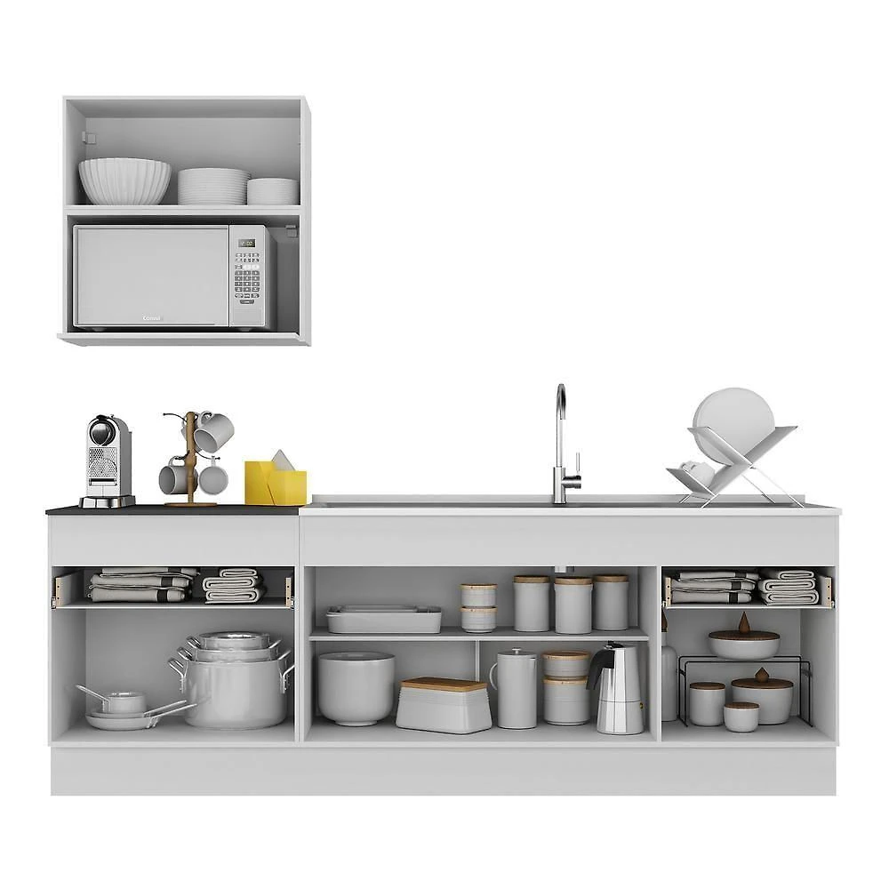 Miniatura Armário De Cozinha Compacta Mp2110.964 Branco/preto