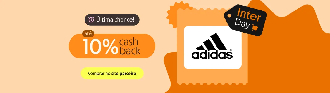 ADIDAS COM ATÉ 10% DE CASHBACK