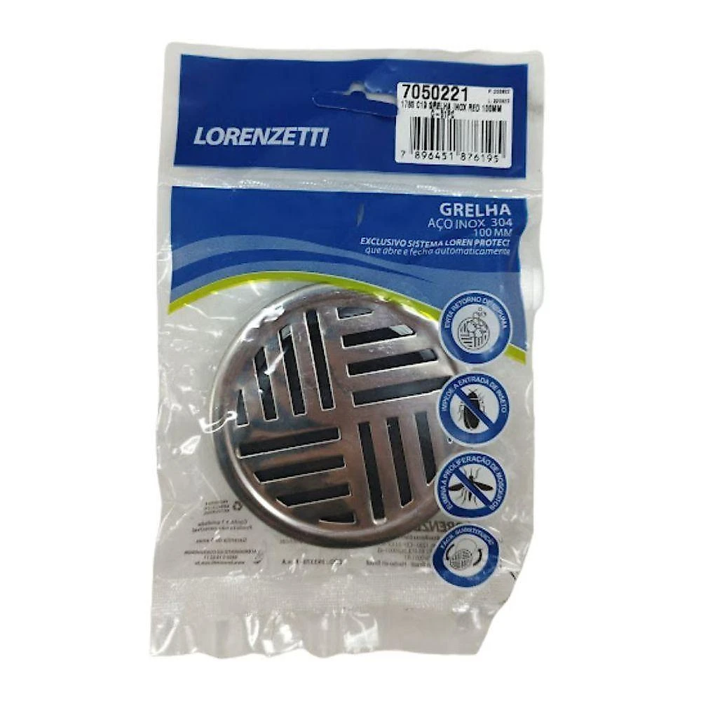 Grelha Inox Redonda Lorenzetti 100mm 1780 C19