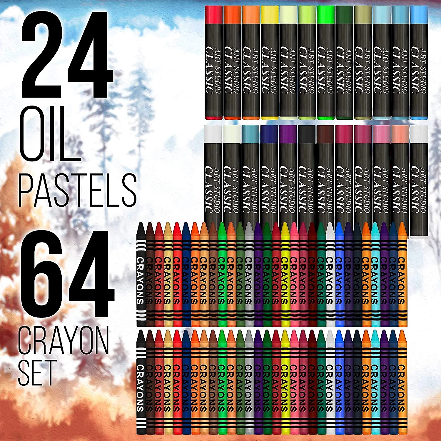Lápis de Cor Profissional 162Pcs Maleta de Madeira pPintura e Desenho