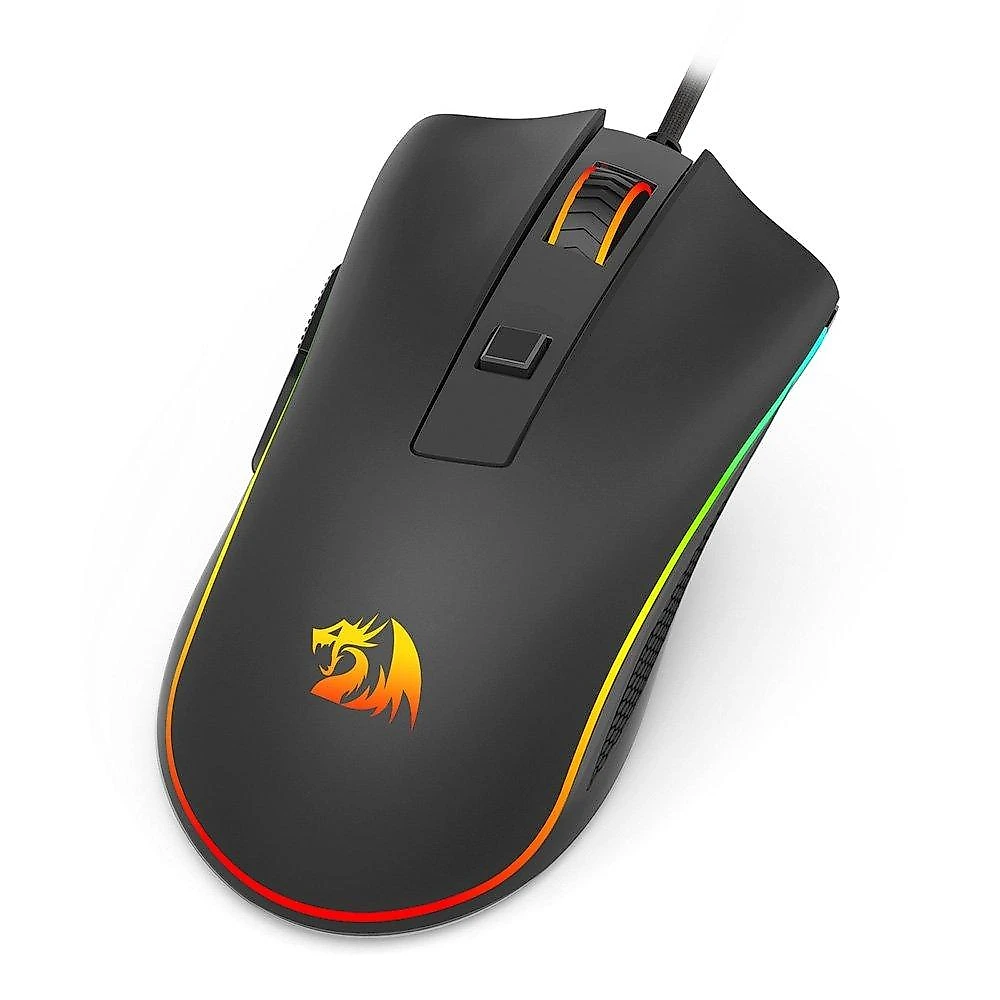 Mouse Gamer Redragon Cobra Cypher Lite, RGB, 12800 DPI, 6 Botões, USB, Preto - M611-RGB