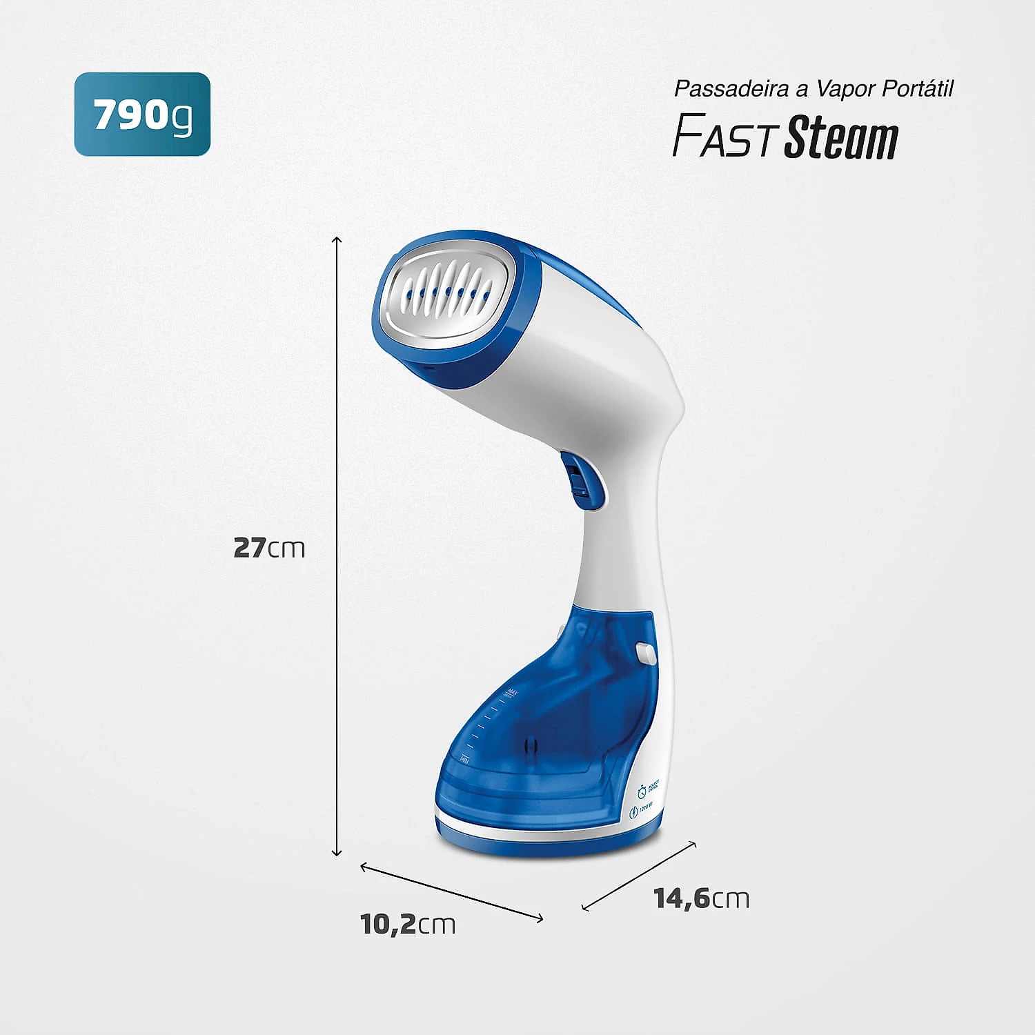 Passadeira Portátil a Vapor Mondial Fast Steam VP-09 127V