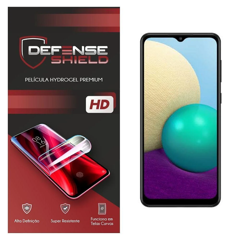 Pelicula Hydrogel Premium Proteção Frente + Verso Para Galaxy A02 Defense Shield