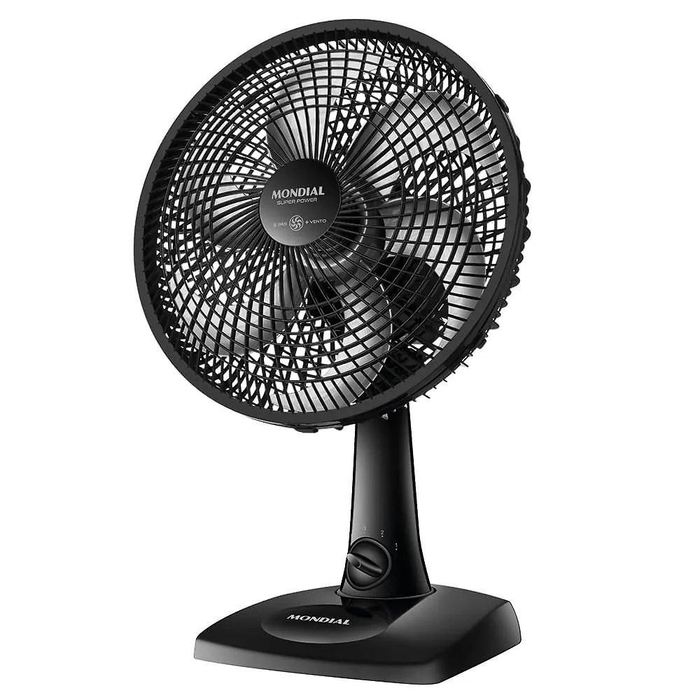 Ventilador de Mesa Mondial 6 pás VSP-30-B, Preto - 220V