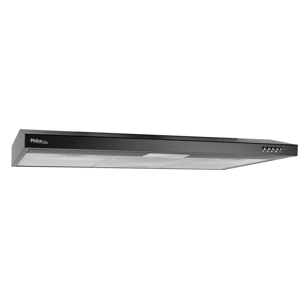 Depurador E Exaustor Philco 90cm 3 velocidades PDR90P Preto 110V