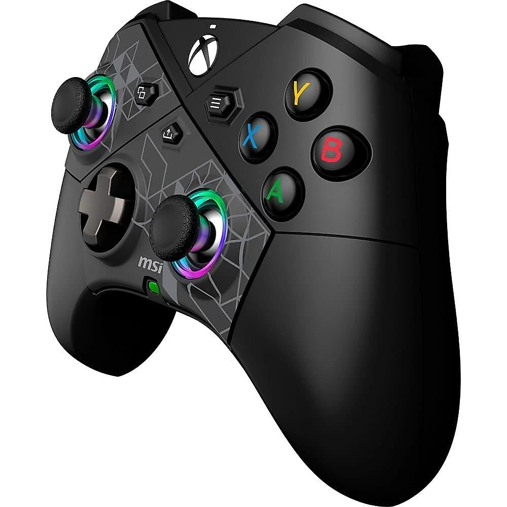 Controle Gamer Sem Fio MSI Force Pro, 2.4 GHz Wireless, Bluetooth, USB 2.0 Tipo-C, PC e Android, Preto - FORCEPROW