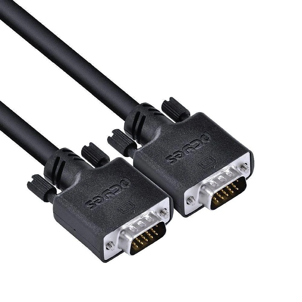 Cabo de Vídeo Vga 15 Pinos 5m Puro Cobre 28 Awg Alta Resolução 1280x1024p Pcyes
