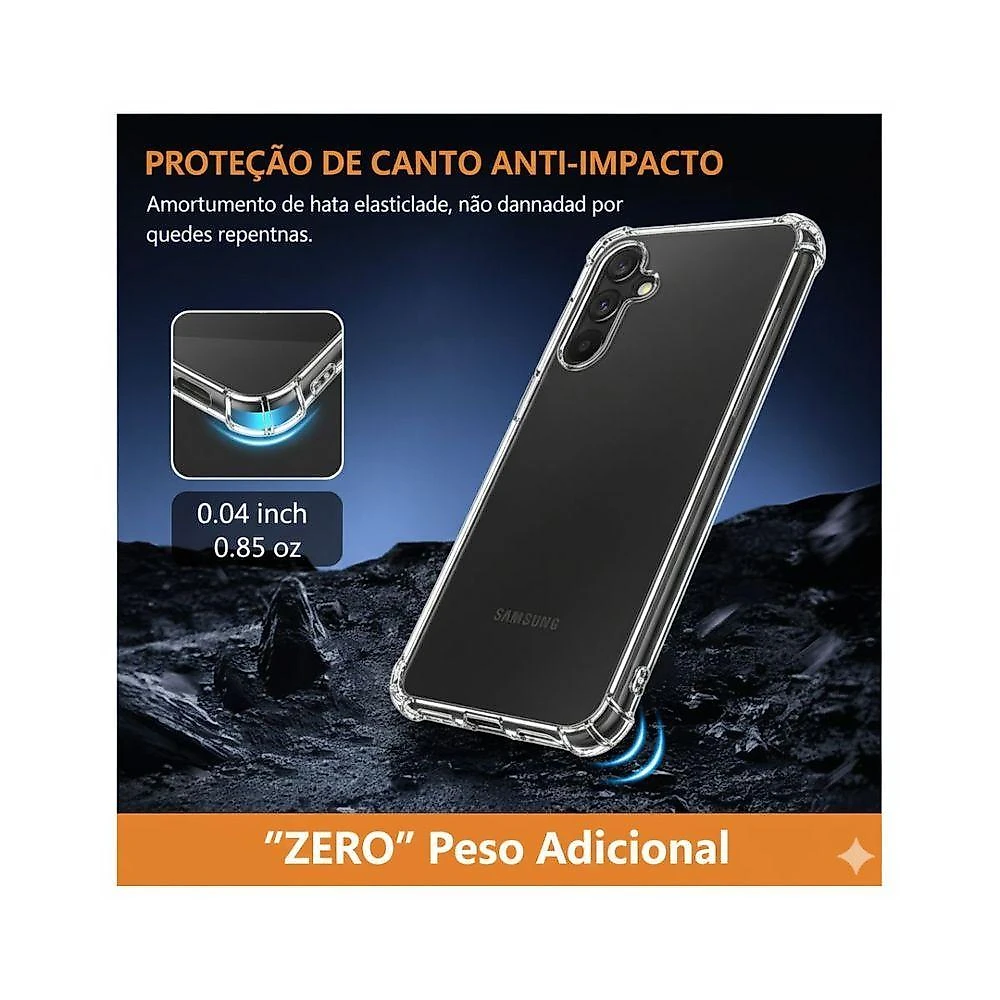 Capa Para Samsung Galaxy A16 5g Silicone Transparente