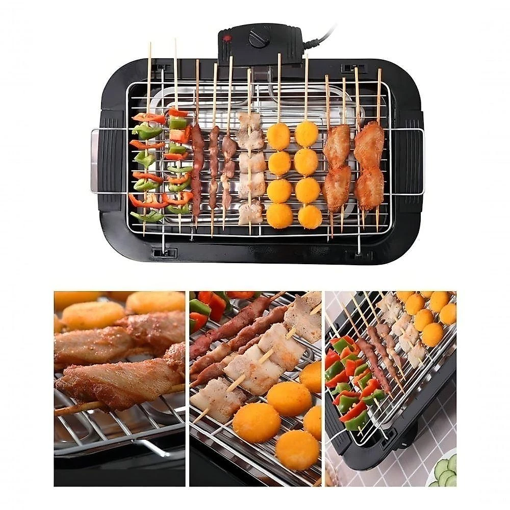 Churrasqueira Elétrica Portátil Bak BBQ 127V 1500W com Grelha em Aço Inox 110V
