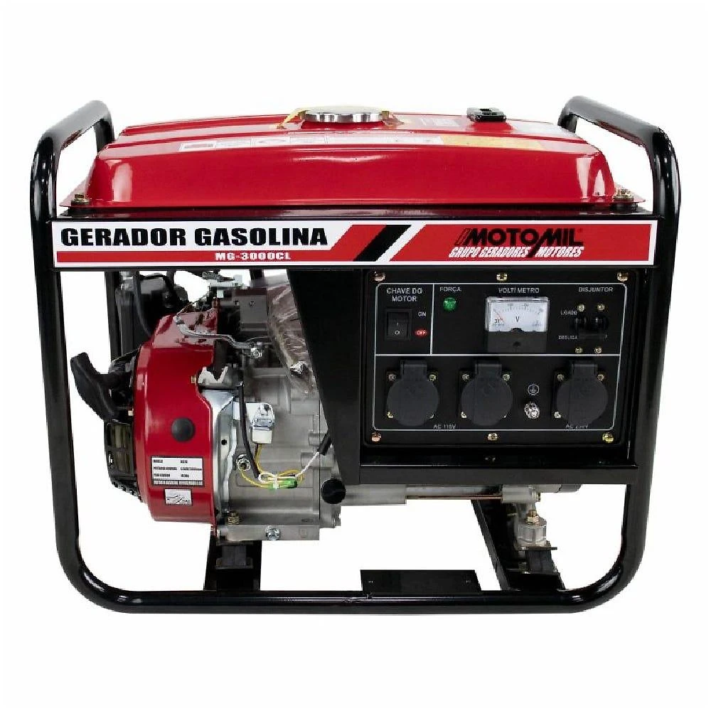 Gerador de Energia à Gasolina 2,80 KVA Monofásico MOTOMIL