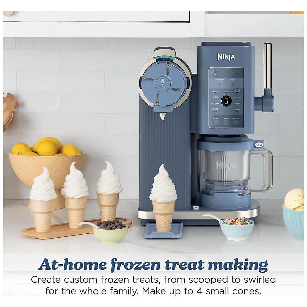 Sorveteira Ninja CREAMi Scoop & Swirl 13 em 1 NC701BL Soft Serve Azul-Marinho Residencial