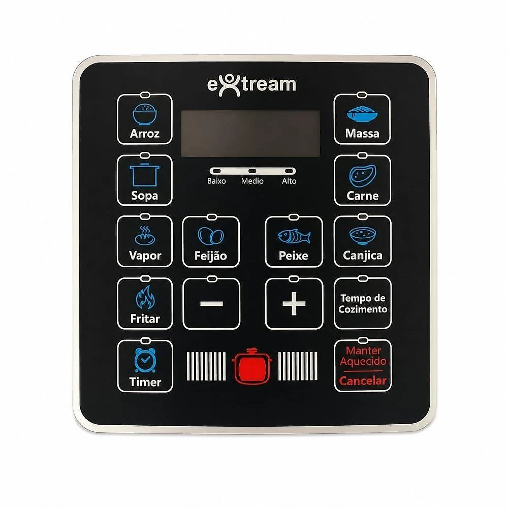 Panela de Pressão Elétrica de Pressão Extream Smartcook Pro 6L 1000W Prata 110V