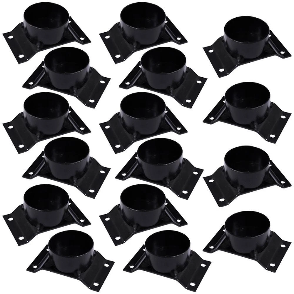Kit 16 Chapinhas Elevada Com Tubo Pés Palito 5/16 Preto
