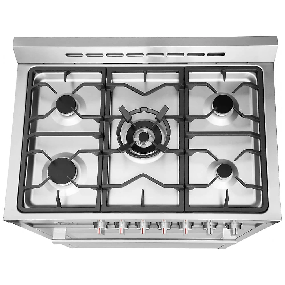 COSMO COS965AGC Fogão a Gás com Forno de Convecção Rápida e 5 Queimadores - Aço Inoxidável