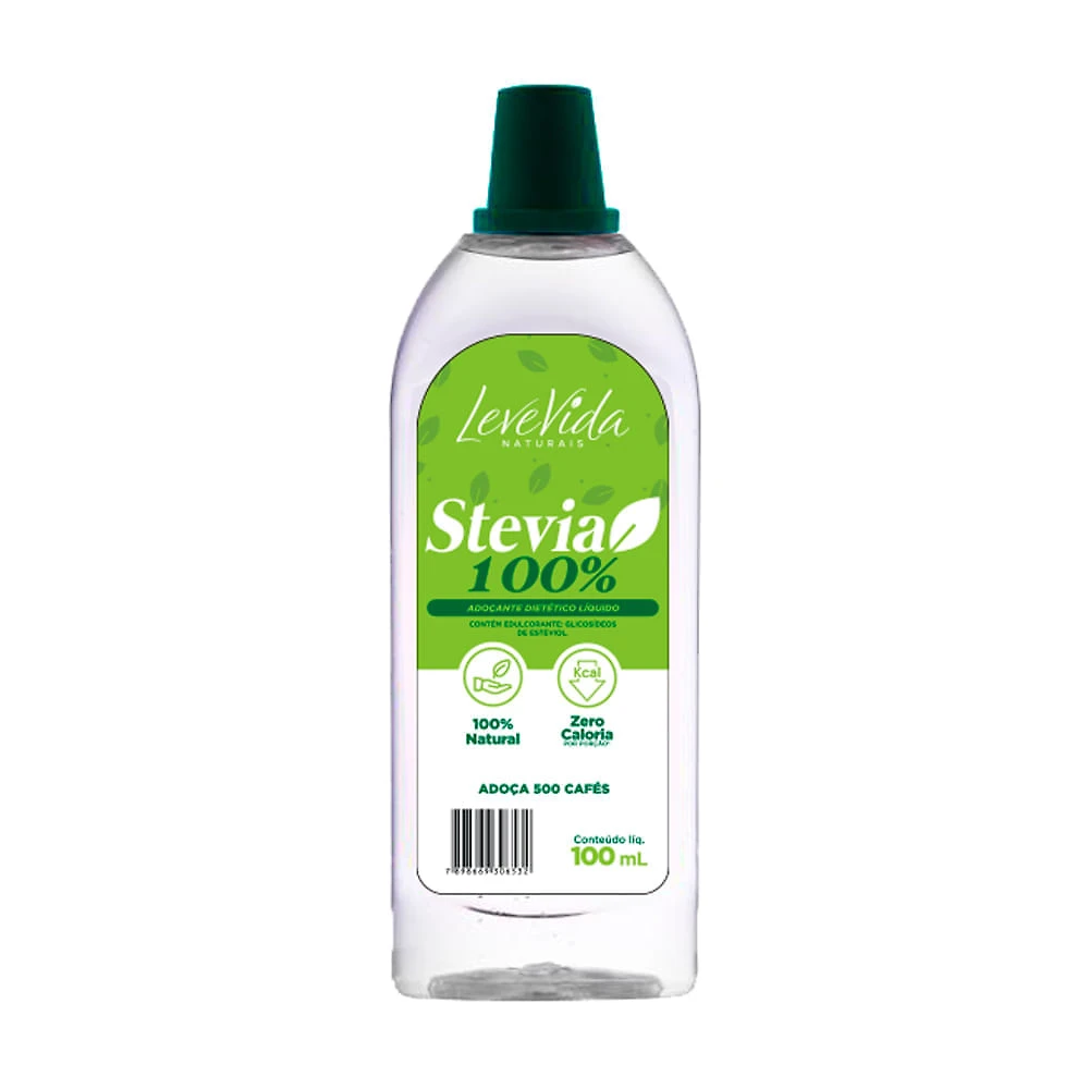 Adoçante Líquido LeveVida Naturais Stevia 100% 100ml