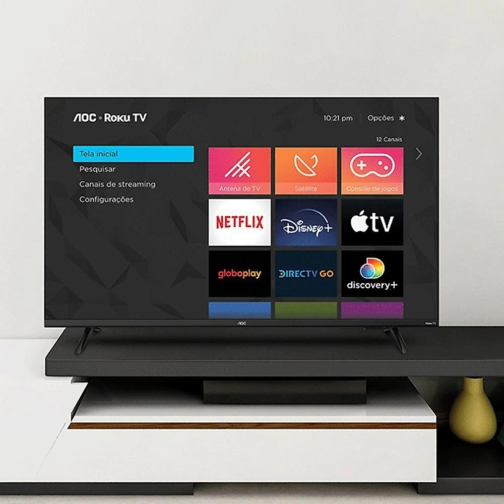 Smart Tv Aoc Roku Dled 43" Full Hd S5135 3 Hdmi