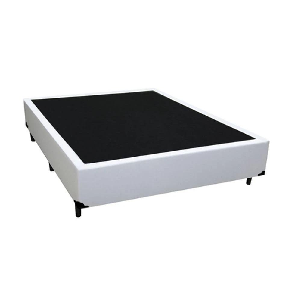Cama Box Viúva 128 Bello Box - Tecido Sintético Branco
