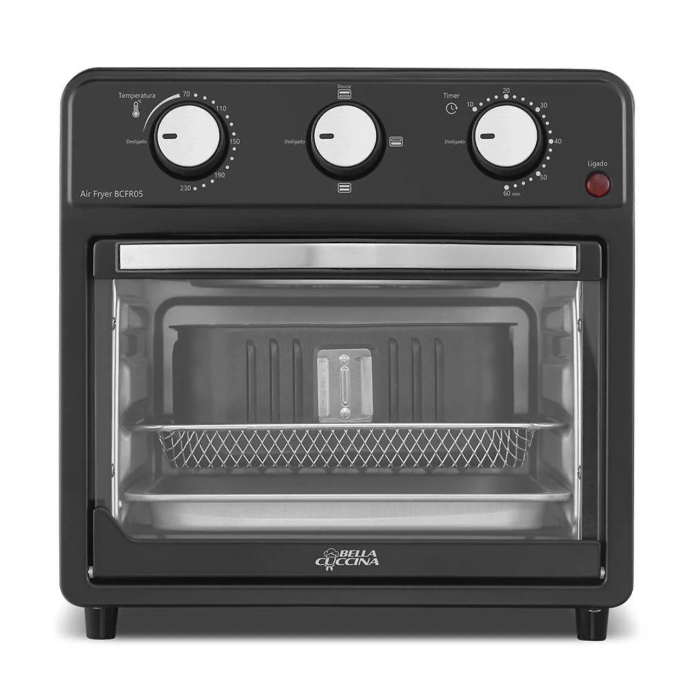 Fritadeira Air Fryer Britânia Bella Cuccina BCFR05 12L Antiaderente 110V