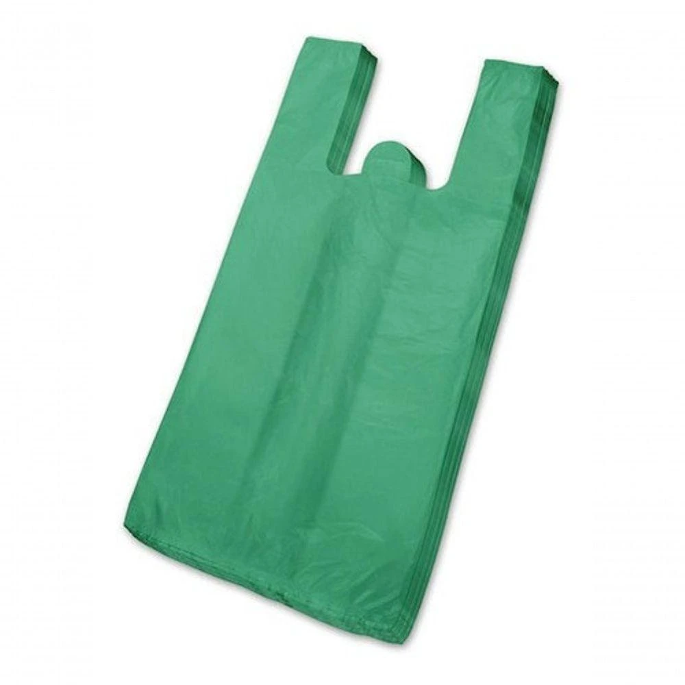 Sacola 40x50 Reforçada Verde 4KG Reciclada Ideal para Mercearias Mercados e Padarias Higipack