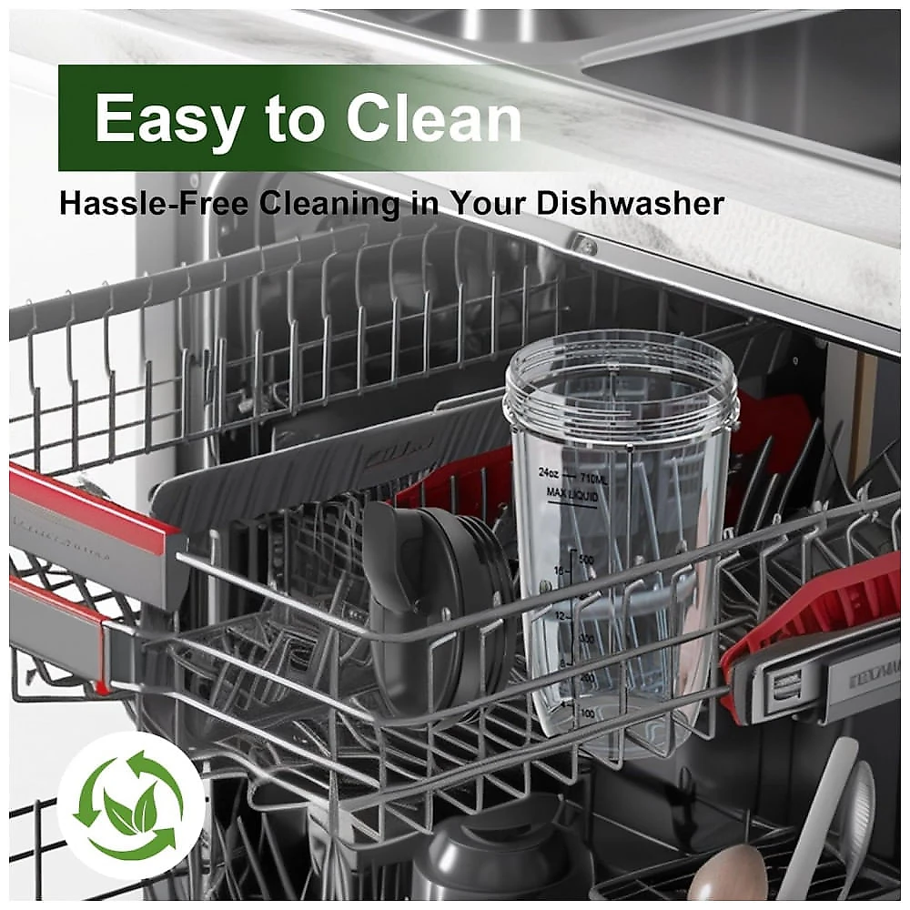 Jarras Reposição 710ml Ninja UBYNID Transparente Compatível BN401 BL450 BL456 BL480 BL2012 BL2013 BN751 BN801 SS101 SS151 (3 Und)