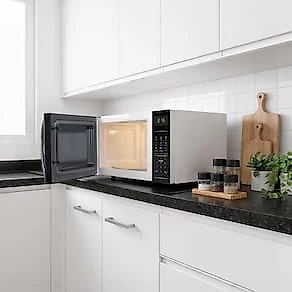 Micro-ondas Britânia BMO23 20L Limpa Fácil 1100W Preto/Branco 110V