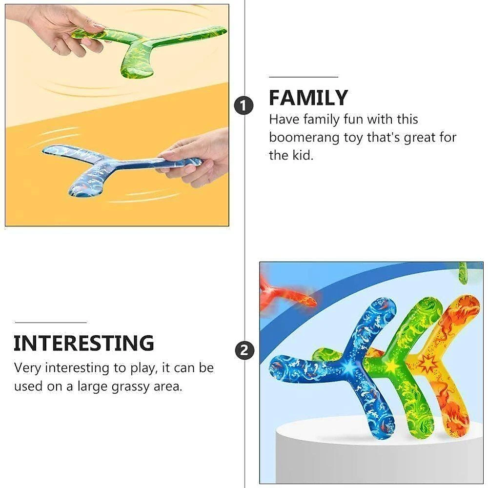 Bumerangue Tradicional Boomerang Adulto Infantil Vai e Volta Ambidestro Amarelo Yeet