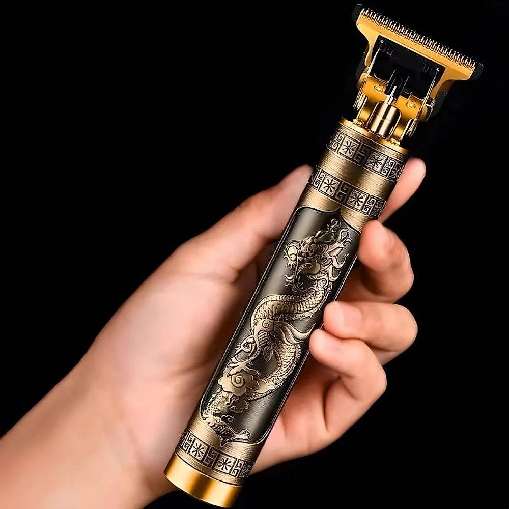 Kit Máquina de Acabamento para Cabelo e Barba Utimix Profissional Vintage Barber Usb