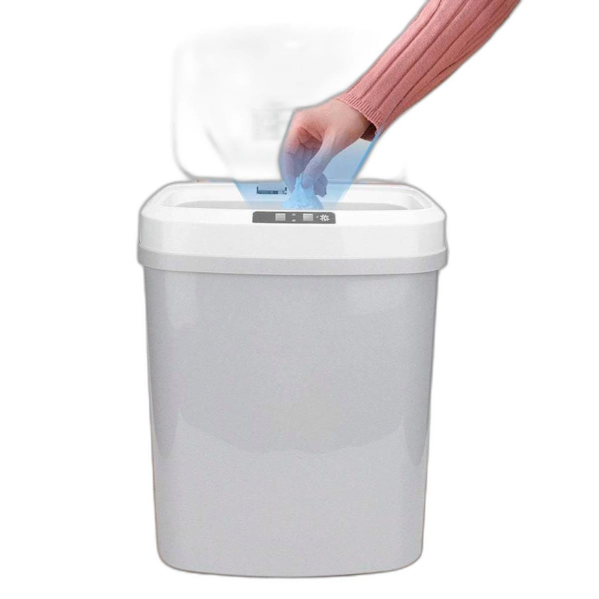 Lixeira Automática Com Sensor Resistente E Recarregável Usb