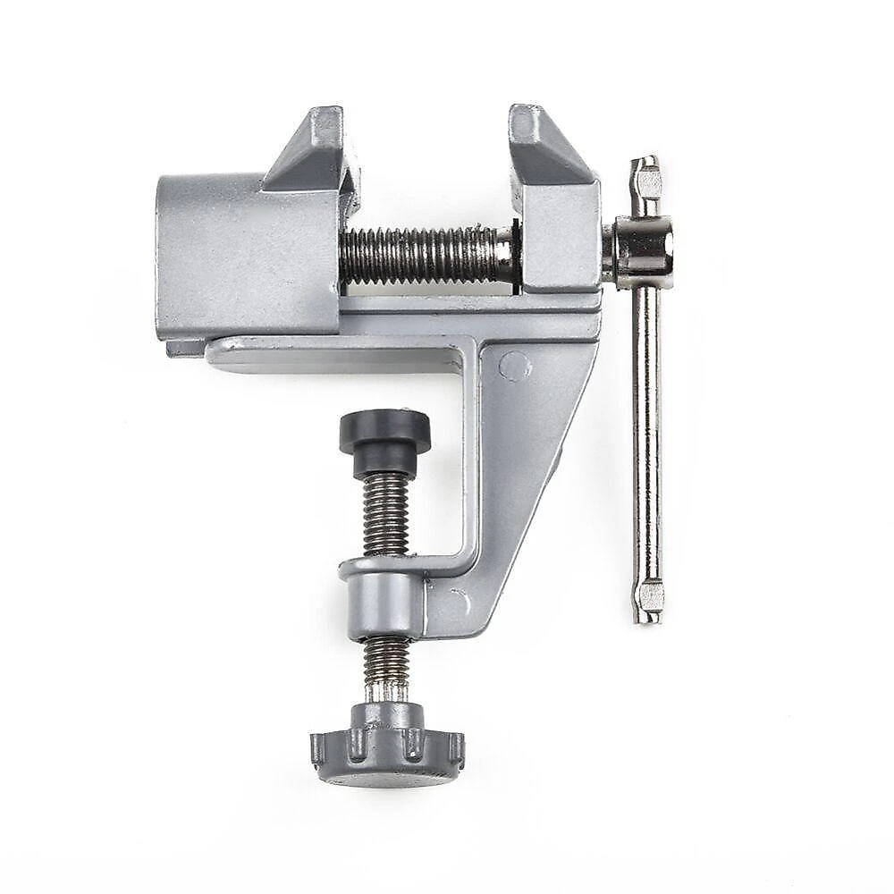 Morsa Bracadeira Torno Mini Bancada 35mm Base Fixa Ajustavel Portatil Compacto Aco Carbono Ferramenta Carpintaria