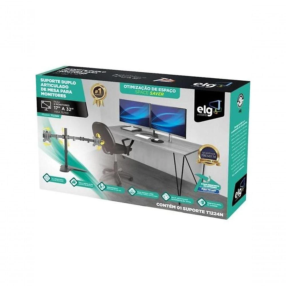 Suporte Para Monitor Articulado 17-32" Elg T1224n