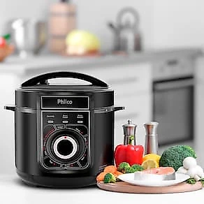 Panela de Pressão Elétrica Multifuncional Philco PPP02PI 5L – Preta 110V