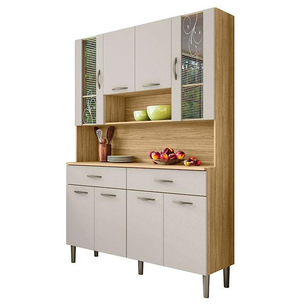 Kit Cozinha Golden 8 Portas Freijó Soft - Kits Paraná