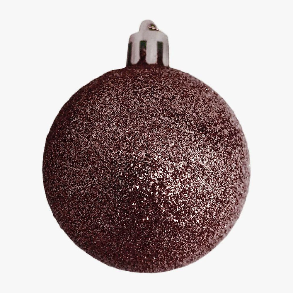 Bola De Natal Vinho Misto 6cm - 9 Unidades