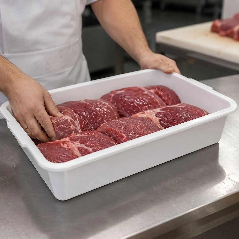 Bandeja Multiuso Caixa Frigorifica Plastico Industrial Reforcada Alimentos Freezer 9L