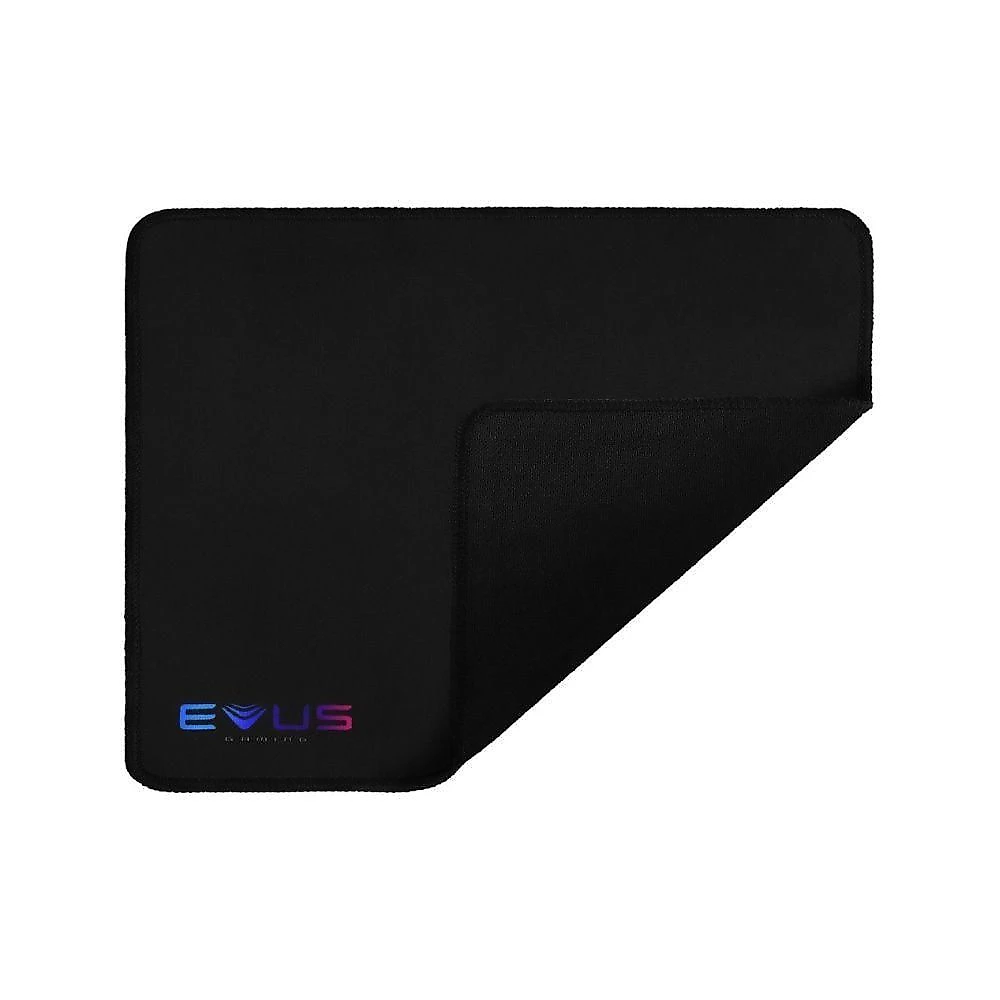 Mouse Pad MP-290B Obscure Speed Poliester Preto Bordas Seladas Base Borracha Antiderrapante Evus