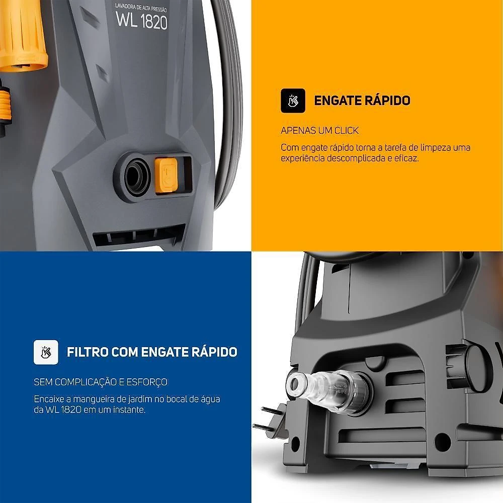 Desobstruidora De Alta Pressão 1400W 1500PSI WAP Wl 1820 Ultra 220V