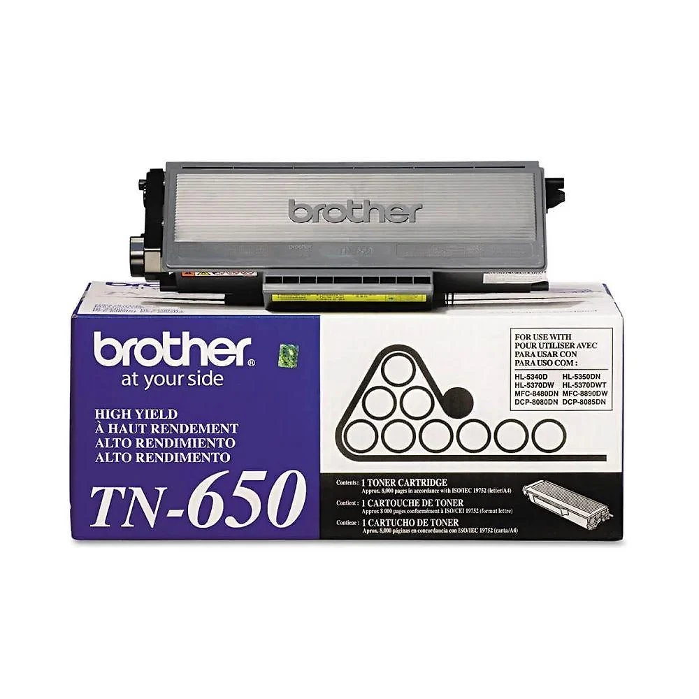 Toner Brother TN-650 para HL-5340D DCP-8080DN MFC-8480DN Original Preto