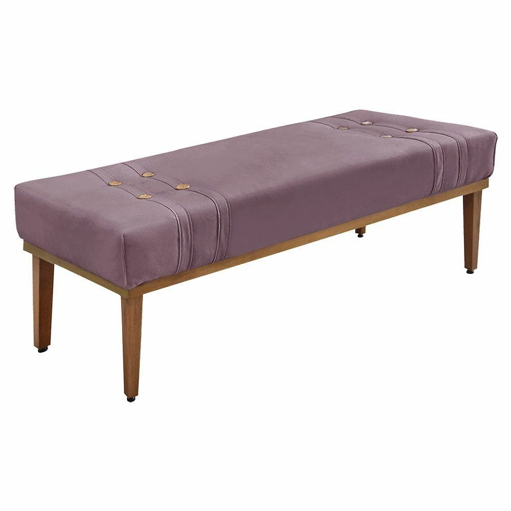 Calçadeira Recamier Solteiro 0,90m Gênova Uva Pallazio
