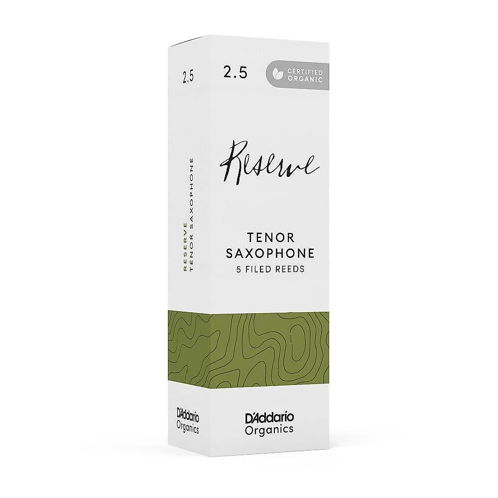 Palheta Sax Tenor Organic Reserve 2.5 Corte Francês 5 Peças DD Woodwinds