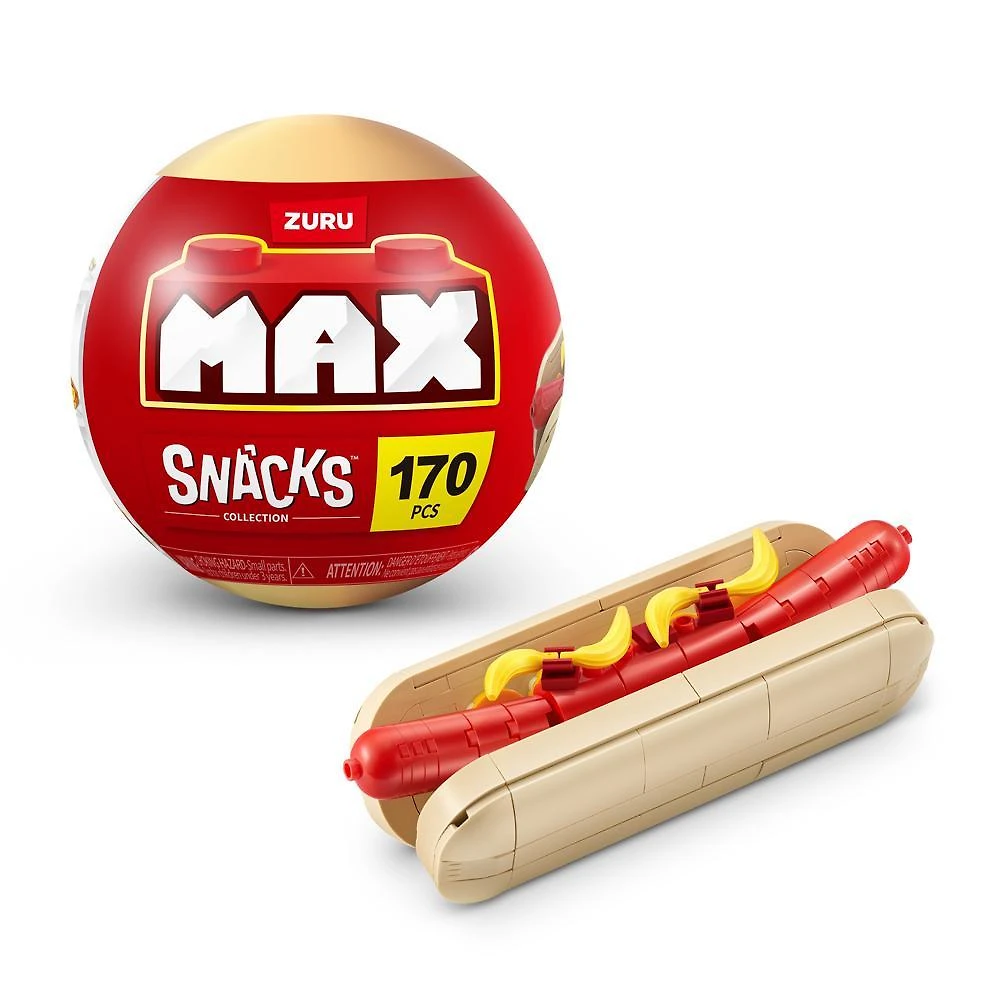 Blocos de montar max premium snacks cachorro quente 170 pçs