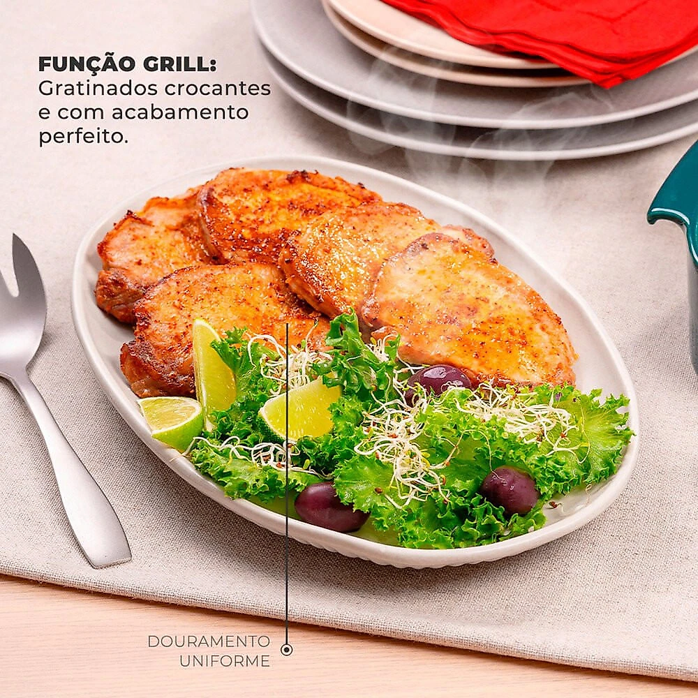 Forno Elétrico de Embutir Fischer Infinity 78 Litros com Grill - 40370 Preto - 2361 - 110V