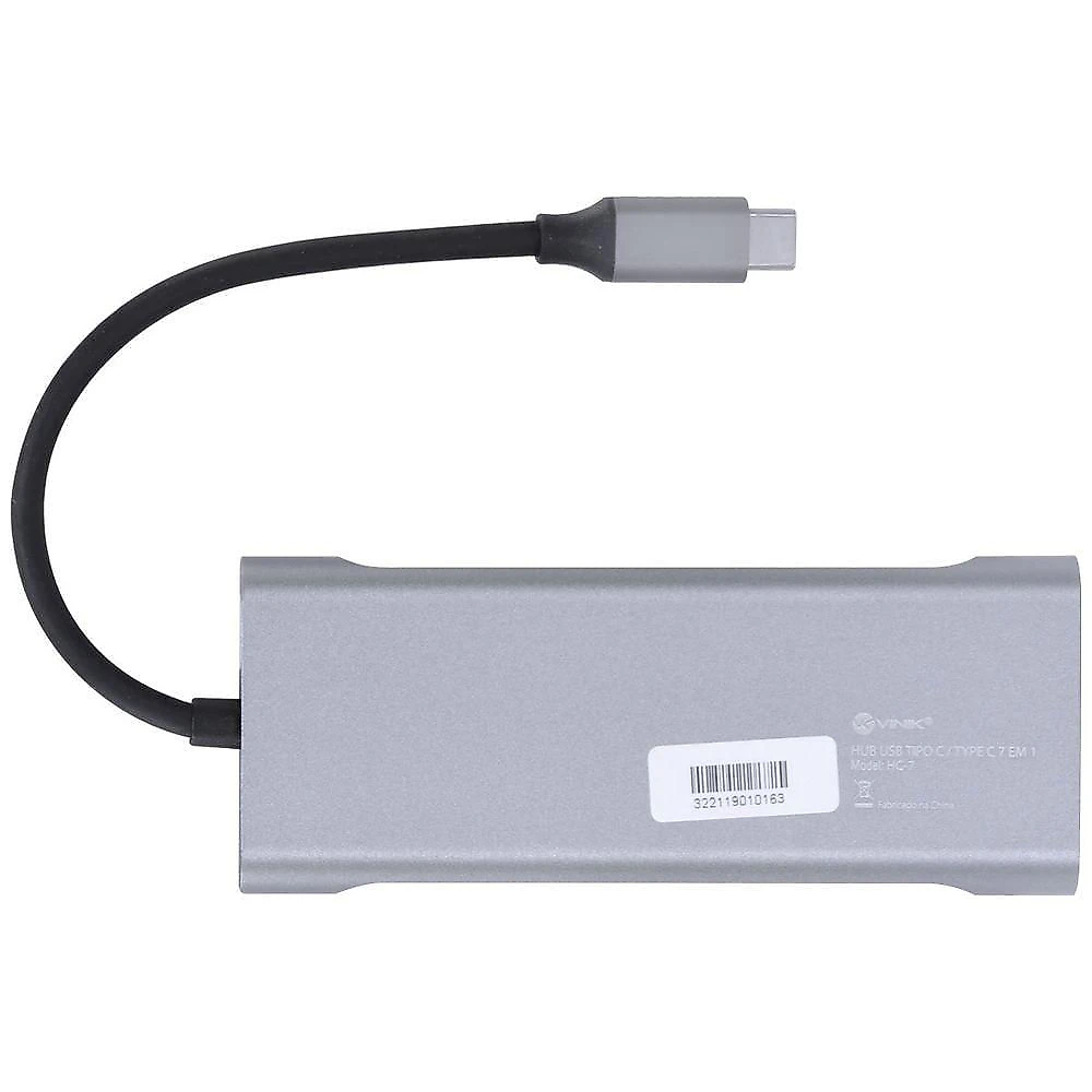 Hub USB Tipo C 7 em 1 HC-7 HDMI 4K Power Delivery 60W Vinik