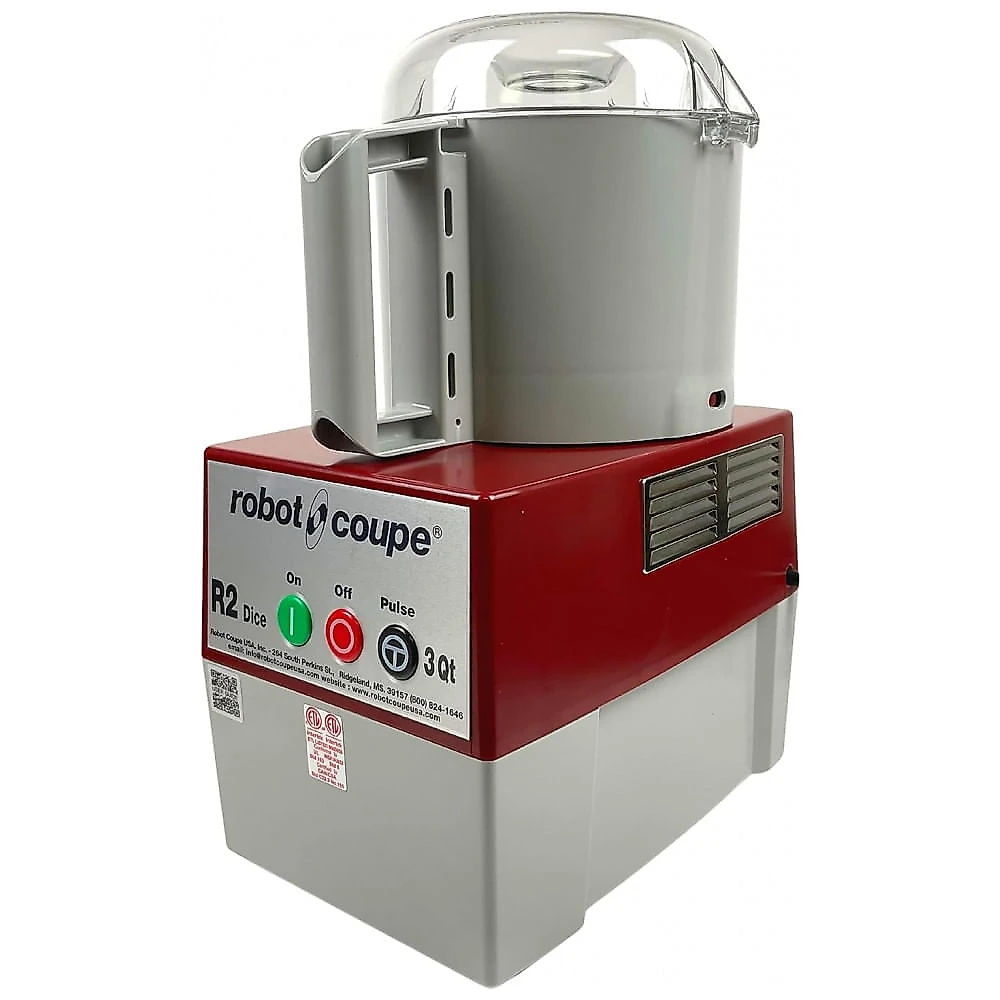 Processador de Alimentos Programável 3 Litros com Tigela de Policarbonato, 110V 1200W, Robot Coupe R2, Cinza